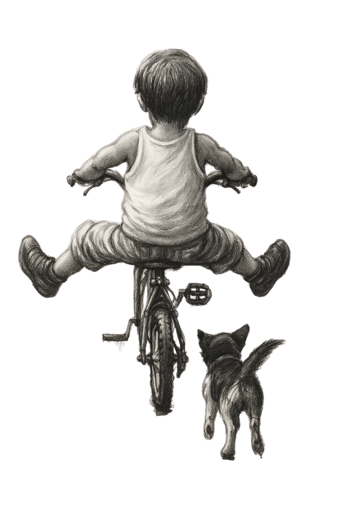 imagen perro+niño interior